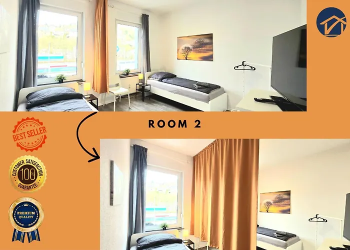 Modernes Apartment Mit Einzelbetten & Wlan & Kostenlosen Parkplaetzen & Voll Ausgestattet In Altena