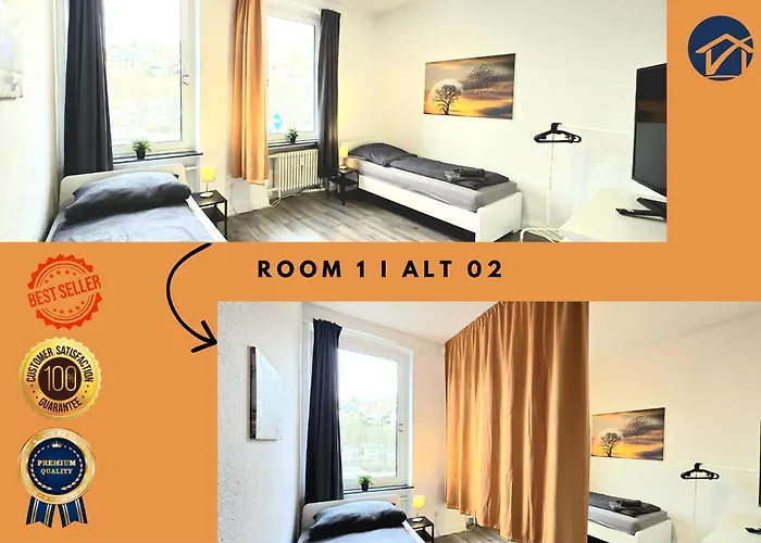 Modernes Apartment Mit Einzelbetten & Wlan & Kostenlosen Parkplaetzen & Voll Ausgestattet In Altena *